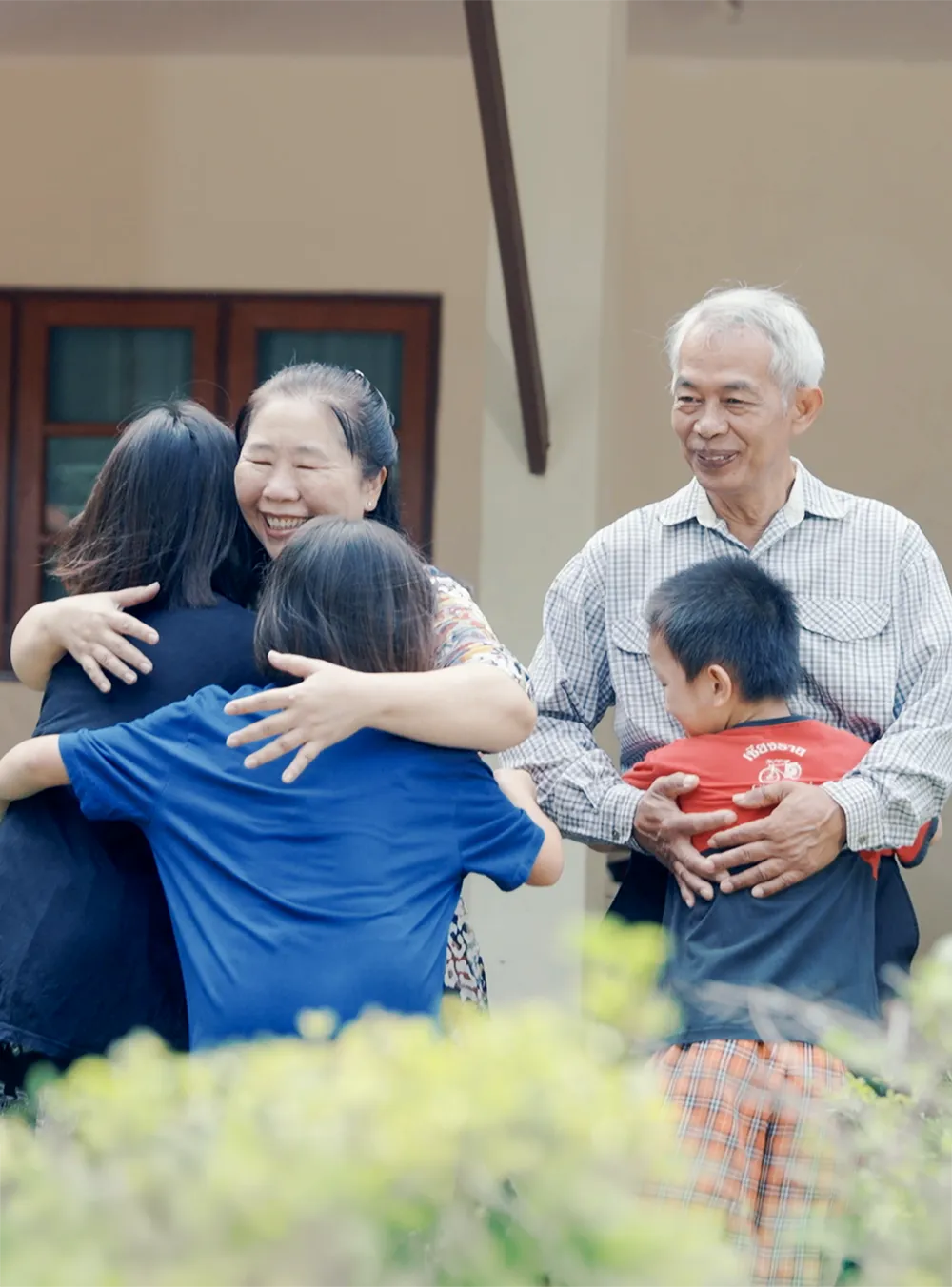 Showing a father's love to abandoned children.